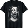 Horror Creepy Nun Demon Unholy Evil Occult Alt Scary Goth T-Shirt
