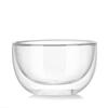 300ml Transparent Double-layer Glass Bowl Heat-resistant Fruit Salad Bowl Kitchen Glassware Fruit Salad Bowl Large Capacity