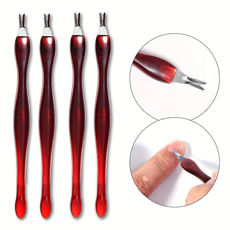 Xiaomi 5pcs Cuticle Knife Trimmer Cuticle Fork Trimmer Nail Cuticle Remover Trimmer Pusher Dead Skin with Double Head V-Shaped Fork