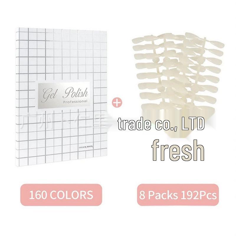 Tırnak Sanatı Renk Gösterim Albümü: Oje ve Jel için 160 Renkli Örnek Kitabı