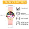 Silicone Adjustable Arabic Large Analog Quartz Business Use Perfect for or as a Gift for Her Women's Watch, Waterproof, Color Length, Numerals,