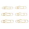 40pcs Carbon Steel Pen Clips Golden Pen Holder Clips Small Portable Pen Clips for Stationery Office