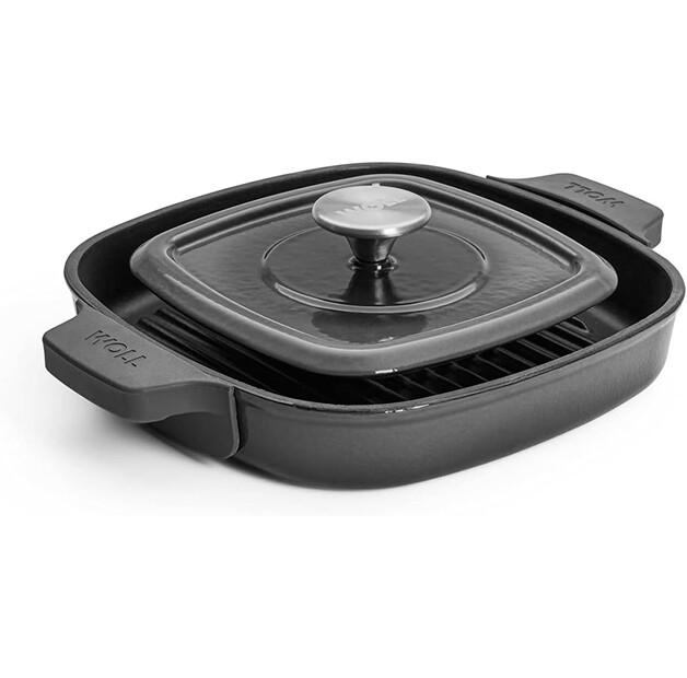 

Сковорода гриль Woll Iron из чугуна 24x24 см серая (624-2CI-030)