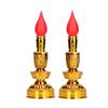 Candle Lamp LED Low Power Consumption Chinese Style Traditional Retro Buddhist Decor LampSingle