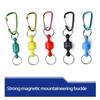 Quick Release Fishing Hanging Buckle Magnetic Keychain Carabiner Retractor  Tools