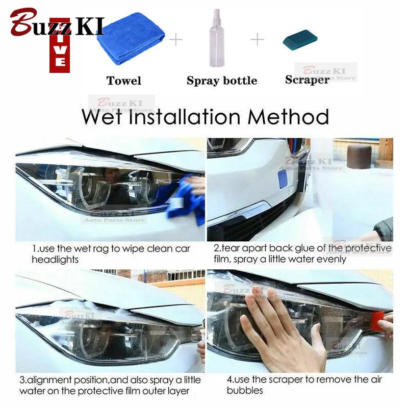Para Toyota RAV4 Híbrido XA50 -2024 Protección Película Transparente Antiarañazos para Coche Faro Delantero Espejo Retrovisor Pegatina Transparente de TPU
