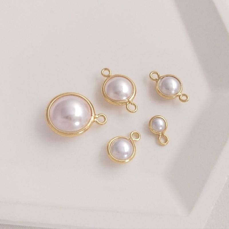 5Pieces Pearls Pendants Jewelry Making Part Fashion Accessory Perfect for Unique Jewelry Making and Craft Accessories
