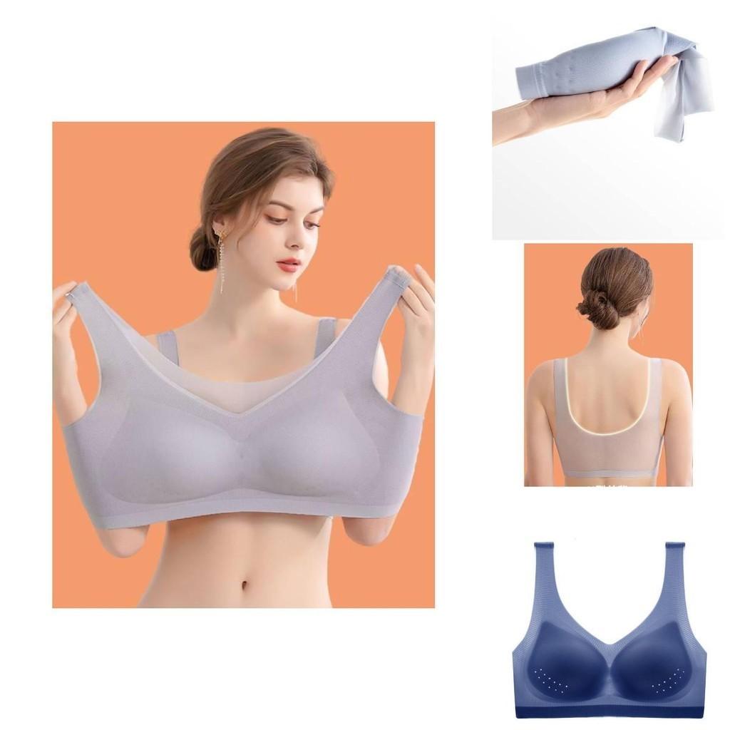 Ultra-thin Ice Silk Bra Cool And Comfortable Summer Wear For Large Chests