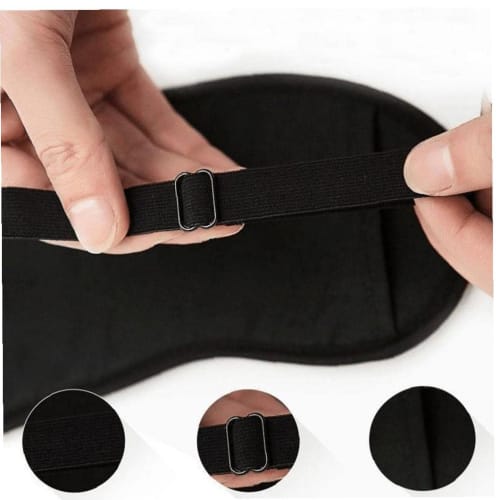 Dinntty Silk Eye Mask, Light-Blocking, Cute Cat Design, Eye Mask for Eyestrain, Blindfold, Soft Eye Cover for Women and Kids, Adjustable Straps, Set O