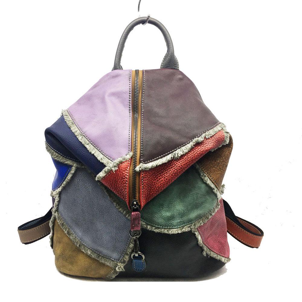 Nuevos bolsos de cuero, bolsos, mochilas viejas pintadas a mano y  desgastadas comprar a buen precio — entrega gratuita, reseñas reales con  fotos — Joom