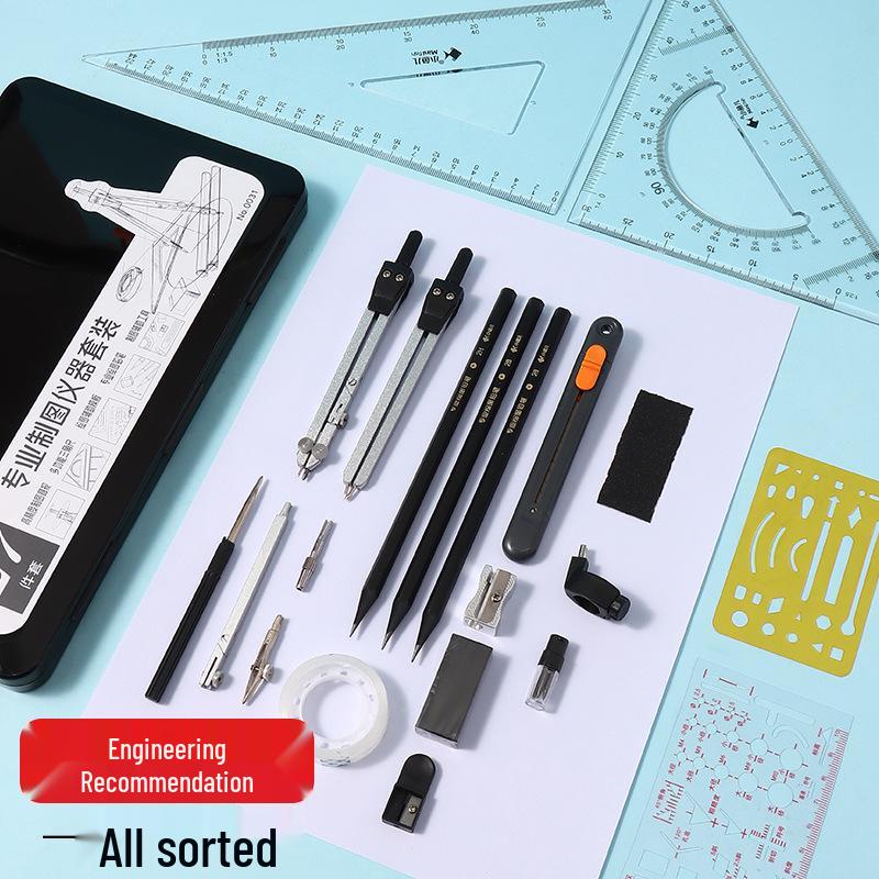 Professional Drafting Tool Set for Construction & Architectural Drawings - Ideal for University Students