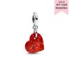 Pandora Opalescent Red Heart Dangle Charm 793348c01