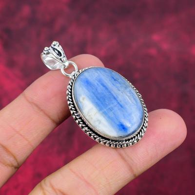 Kyanite 925 Solid Sterling Silver Pendant, Handmade Gemstone Pendant Jewelry, Gifts For Wife Brand New Pendant