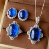 New Fashion Women's Light Luxury Design Jewelry Set Jewelry Pendant Accessories Holiday Party Gift Earring Set