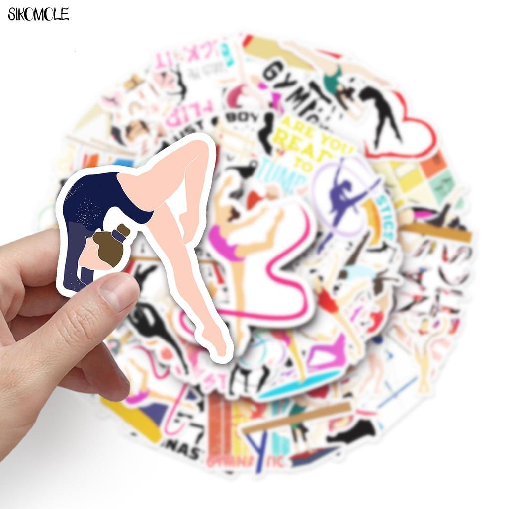 10 30 50pcs Artistic Gymnastics Stickers DIY Gift Toys Laptop Suitcase Skateboard Phone Guitar Decals Graffiti Cartoon Sticker