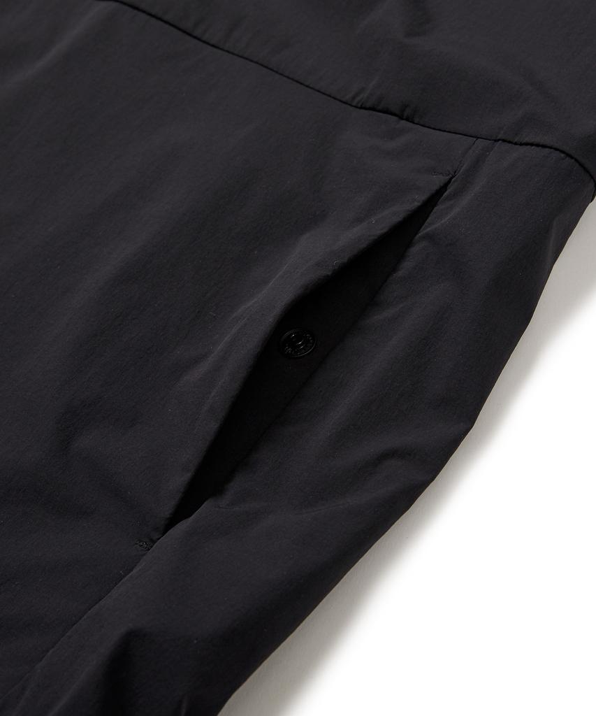Snowpeak Apparel Thin Tech Woven Stand Neck Short Sleeve Anorak Black (S24Mmsan34)