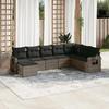 VidaXL Garden Lounge Set with Cushions 8 Pcs, Patio Sofas, Patio Furniture Set, Outdoor Furniture, Grey 3220559