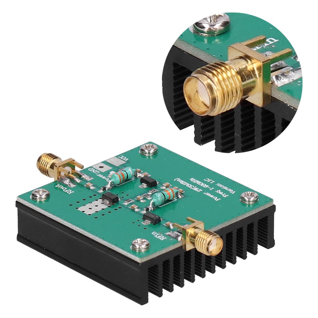12VDC RF Power Wideband Amplifier Amplification Module 1-930MHz Working Frequency 2.0W Power Amplification RF Wideband Amplifier