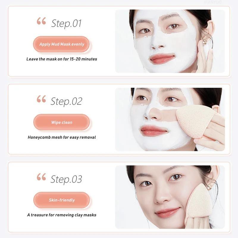 Botanischer Reinigungsschwamm im Handschuh-Stil, natürlicher Peeling-Gesichtsreiniger, Reinigungsschwamm, Tiefenentferner, Mitesser-Hautpflegewerkzeug