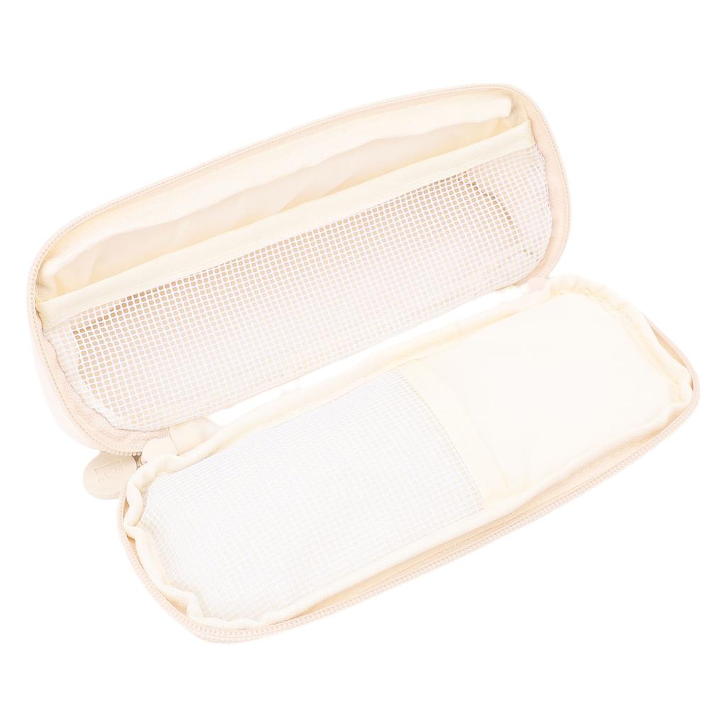 Triangle Pen Bag Memory Fabric Large Capacity 3 Layers Multifunctional Pencil Case Stationery Pouch for School Office