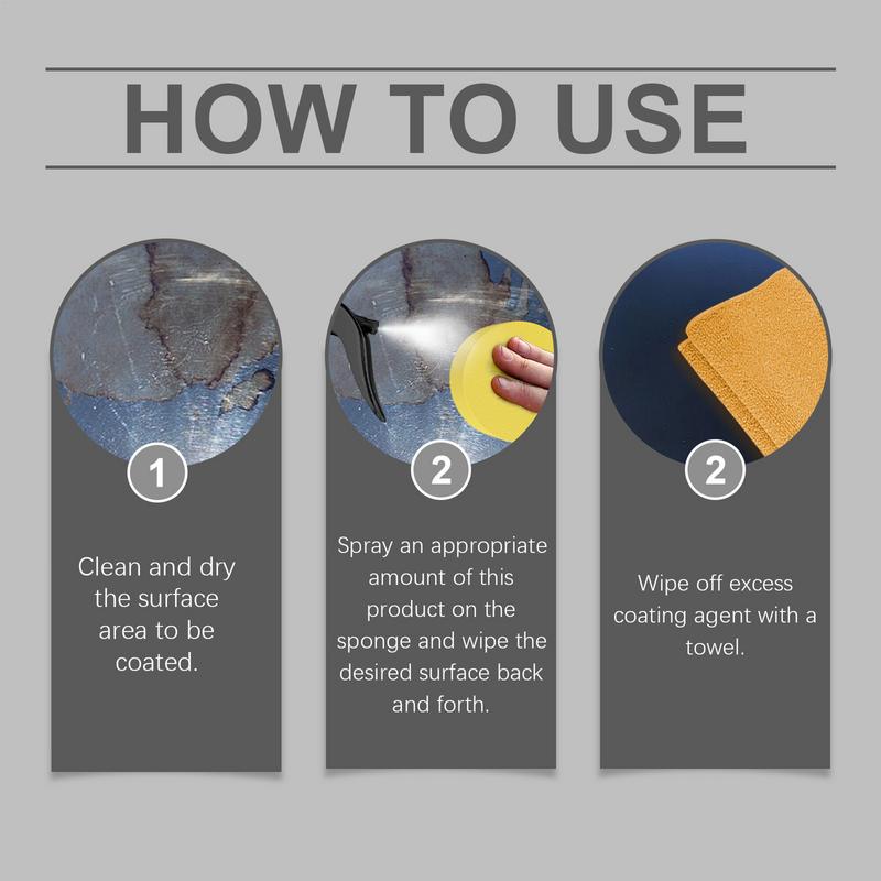 Car Coating Cleaning Spray Nano Cleaning Agent Car Polish Wax Spray Rapid Spray Wax Paint Sealant Polish Kit For Metal Paints