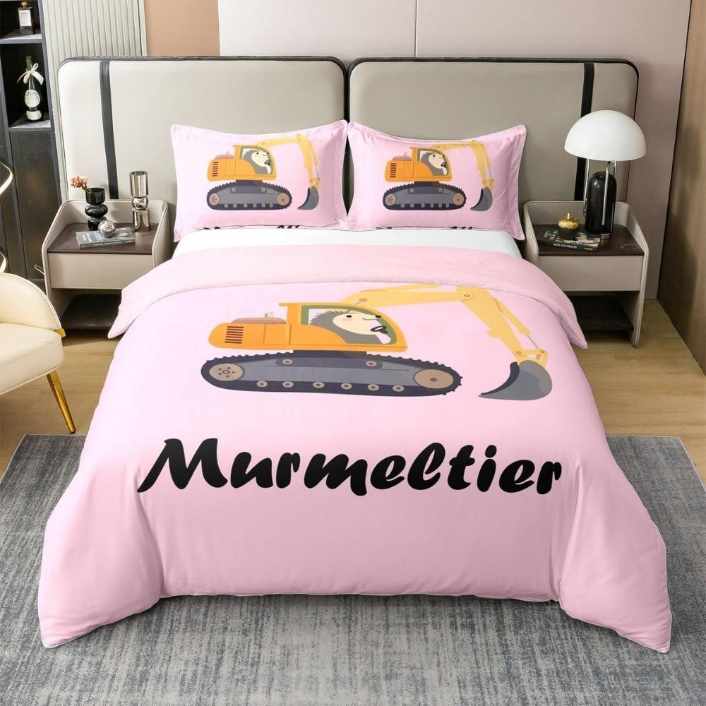 Cute Colorful Cartoon Salamander Duvet Cover, Boys and Girls Duvet Cover, Microfiber Duvet Cover with Zipper Pillowcase, Bedding