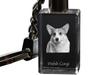 Pembroke Welsh Corgi - Crystal Key Ring with Dog Photo, Illuminated Key Ring, Unique Gift by Art-Dog Brand