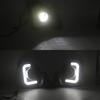 Pair Fog Lamp For Toyota Hiace 2014 2015 2016 2017 2018 With Wires Waterfall Lights LED DRL Front Bumper Anti Fog Light