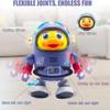 Sound And Light Electric Dance Space Duck Plastic Duck Musical Interactive Toy  Kids Toddlers