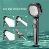 ABBP-High-Pressure Gun Gray Shower Head 3 Modes Shower Head Energy Saving & Water Saving