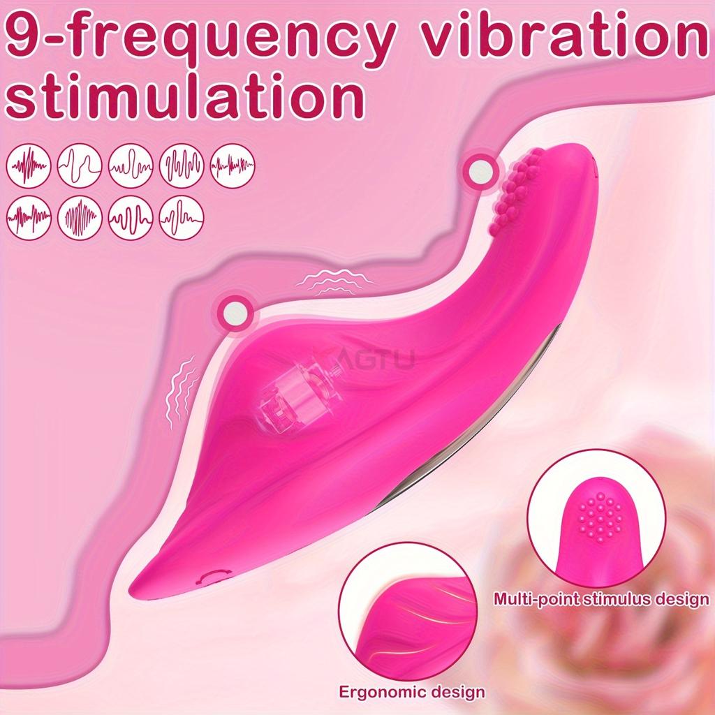 Vibrerande massageapparat, bärbara sexleksaker för kvinnor, med appkontroll, 9-frekvensstimulering, sexleksaker för vuxna, flerpunktsstimulering