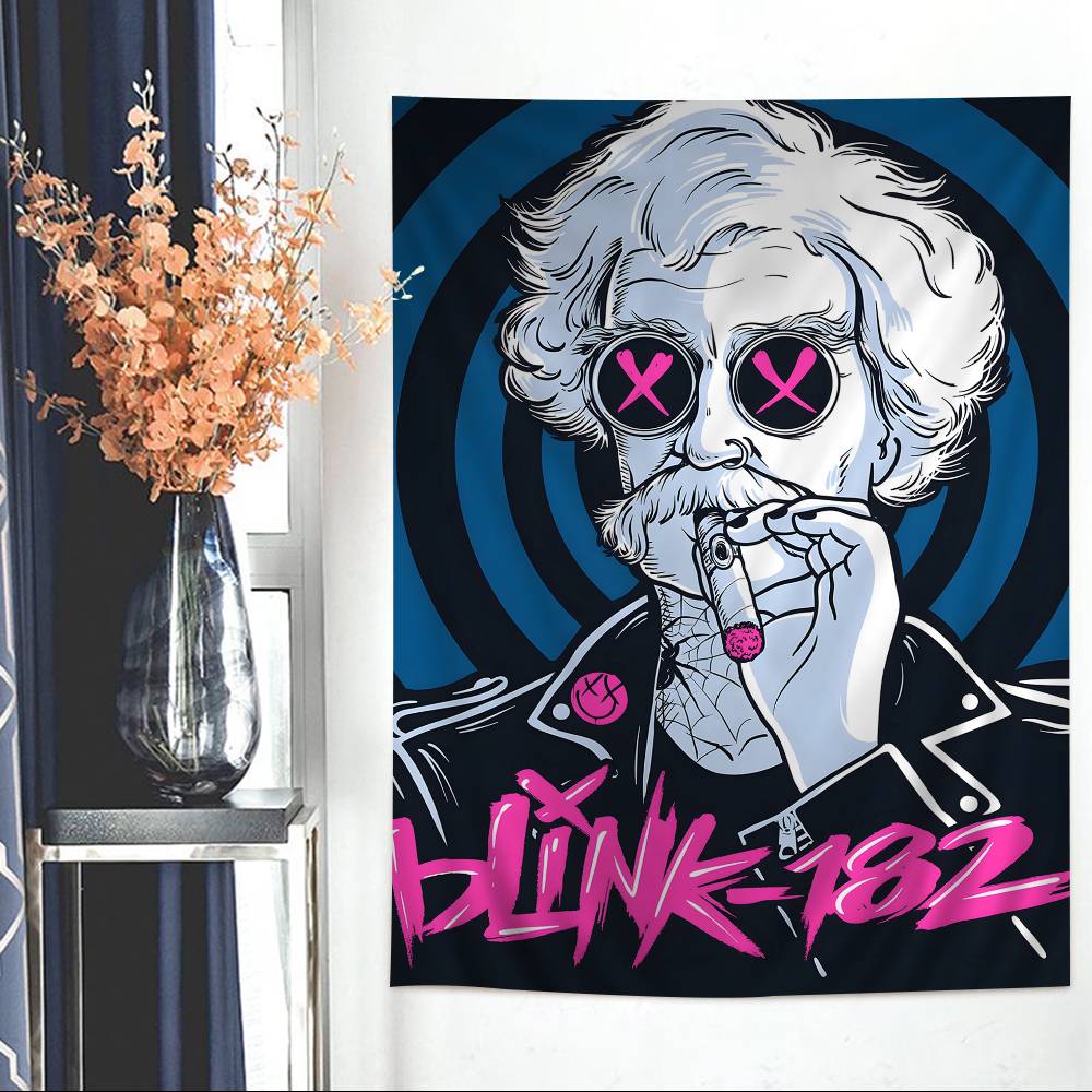 BBlink 182 Rock Band Colorful Tapestry Wall Hanging Bohemian Wall Tapestries Mandala Wall Art Decor