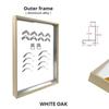 Customized DIY Frame Kit Gold Black Metal Aluminum Outer Frame and Wooden Inner Frame for Canvas Painting Gallery Home Decor