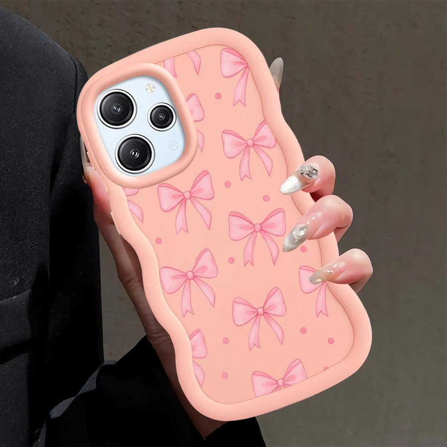 Rosa Schleife Mode Hülle für Xiaomi Redmi 12C A1+ A2 Plus 14C 9T 10C 10A A3 A5 13C 9C Weiche Handyhülle