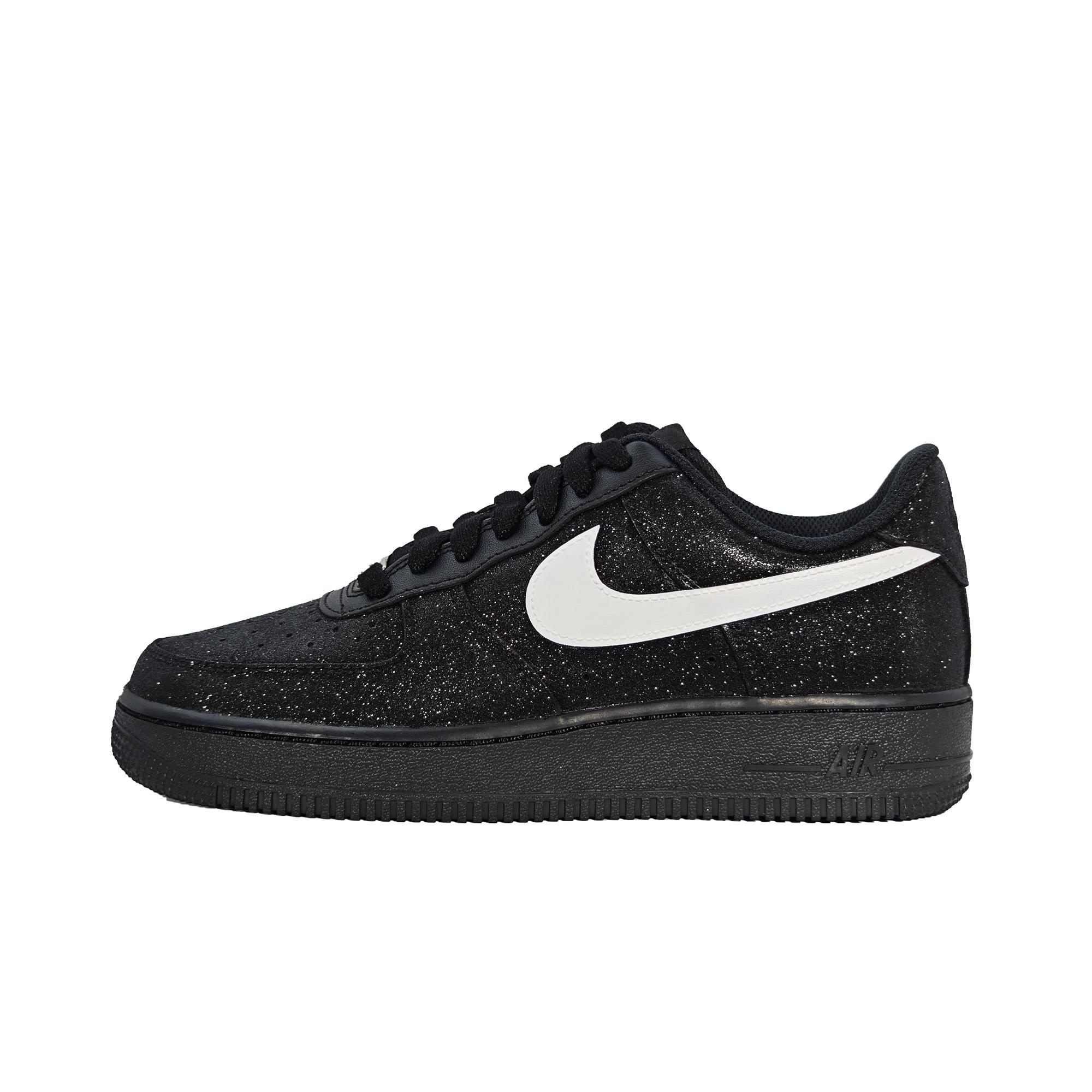 

Nike Air Force 1 Baby s Breath Low top Skateboard Shoes Unisex Black Zircon White CW2288-001(Team133-) 35.5