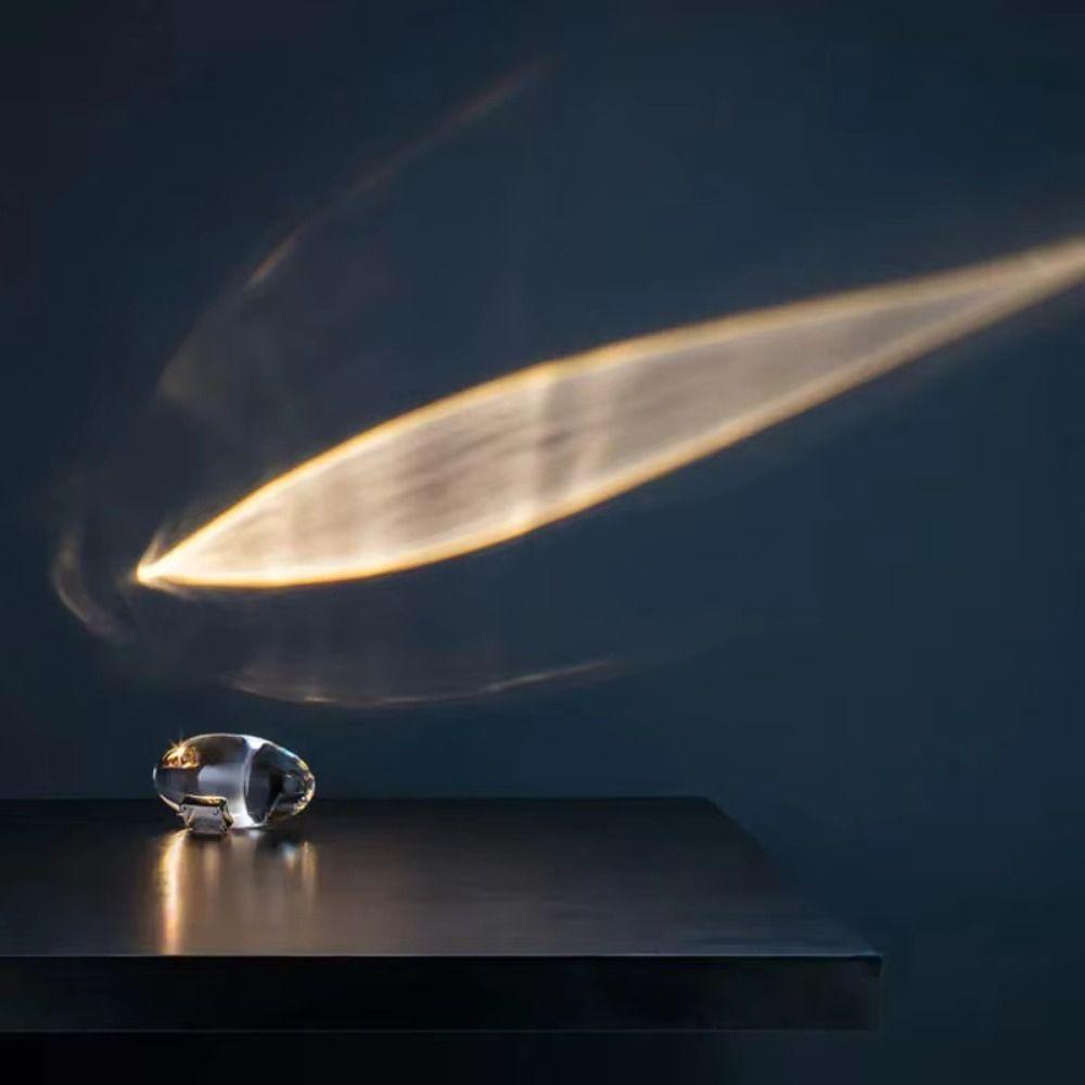 High-End Design Crystal Desk Lamp Creative Luminous Egg-shaped Design Night Lamp Rainbow Atmosphere Italian Designer