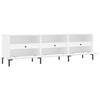 Vidaxl TV Cabinet, White, 150X30X44.5 Cm, Wood-Based Material