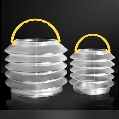 Paint Brush Washing Bucket Foldable Transparent Visible Portable Handle Water Container Plastic Watercolor Paint Brush Washer Art Supplies