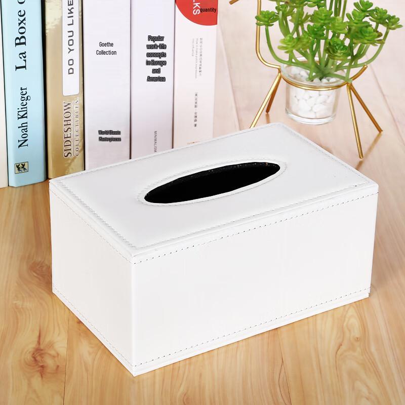 Elegant Leather Wooden Tissue Box