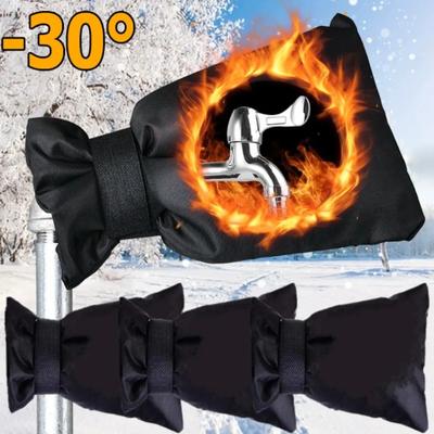Outdoor Faucet Covers Winter Freeze Protection Upgraded Thicken Garden Faucet Socks Waterproof Reusable Hose Insulated Spigot