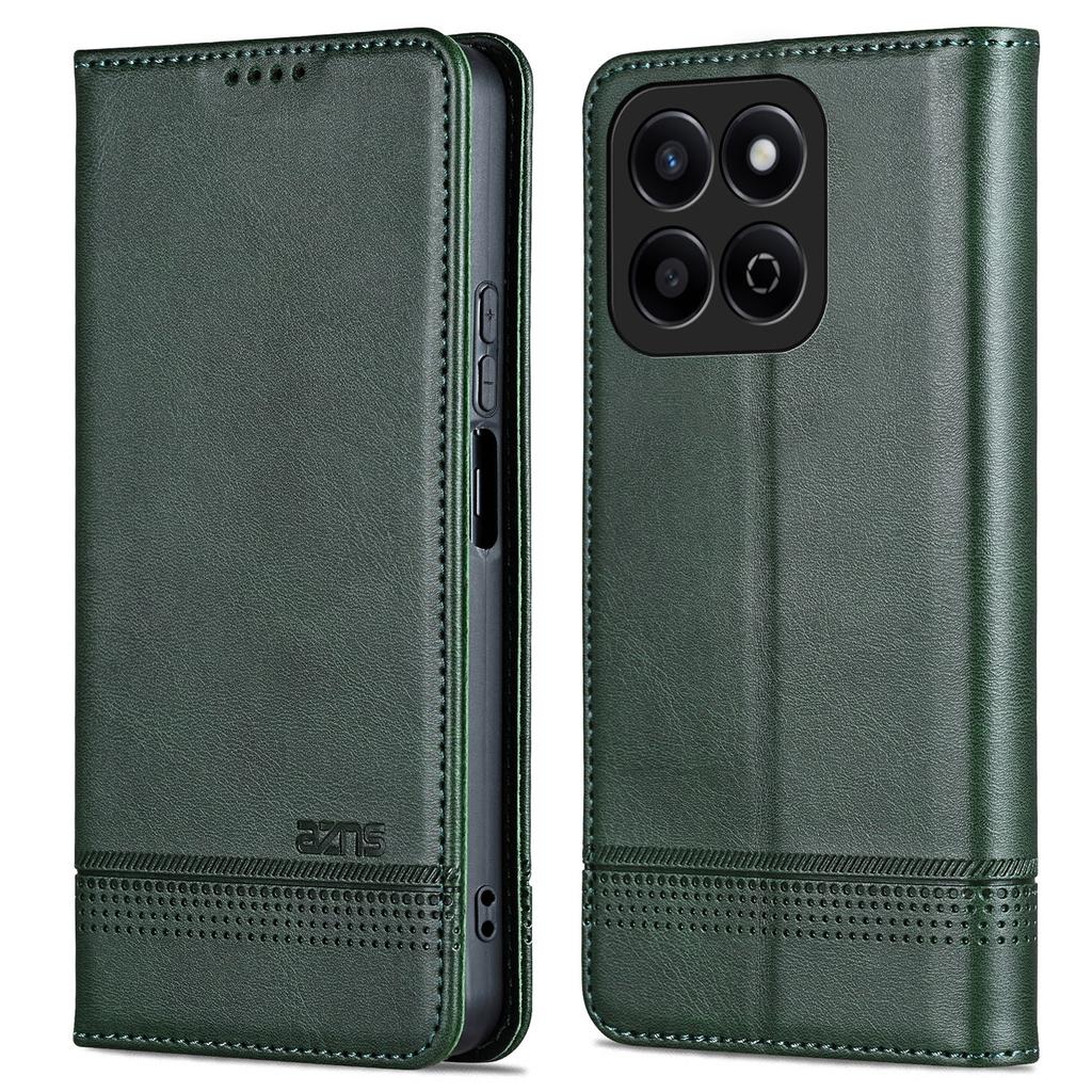 For Honor Play 60 Plus 5G Phone Case Cowhide Texture PU Leather Phone Cover