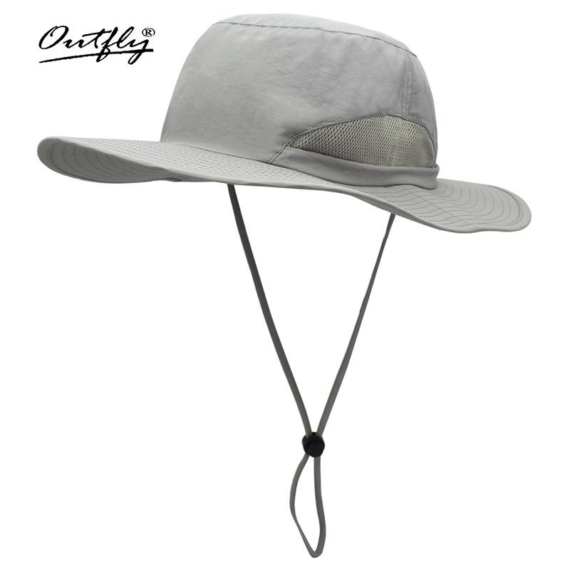 Spring and Summer Oval Brim Outdoor Sunscreen Bucket Hat Hiking Hiking Hiking Hiking Hiking Fishing Sun Hat