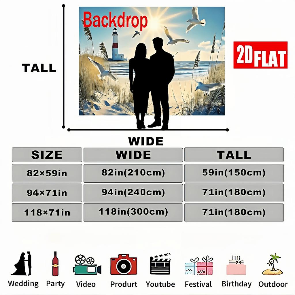 2D Flat Banner, Retro Tipi Tent Camping Backdrop, Starry Sky Pine Forest, Bonfire Scene, Fireflies String Lights
