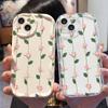 Summer Ins Wind Pink Rose Vine Mobile Phone Case iPhone13 Anti-drop Protective Case Apple 17Pro Soft Case Girl
