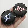 4PCS 60mm ST Line Logo ST Car Wheel Center Hub Caps Rim Cover For Ford Focus Mondeo Mustang Fiesta Kuga MK2 Hubcaps Accessories