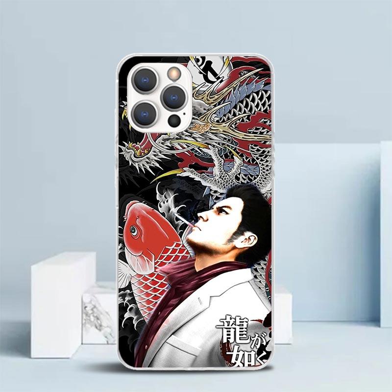 Yakuza 0 Game Soft Cover for iPhone 16 17 Air 15 14 Pro Max 16E Phone Case 13 Mini 12 11 7 SE 8 Print Pattern Fit Cases 16 17 Ai