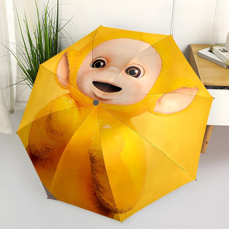 

Monkey Yellow- Automatic Opening and Closing, 8-rib Structure Portable Umbrella, Suitable for Men and Women in All Seasons - Perfect Gift fo