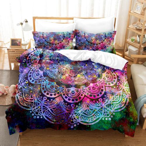 Oriental Mandala Doona Quilt Duvet Cover Set Double/Queen/King Bedding Set Gift
