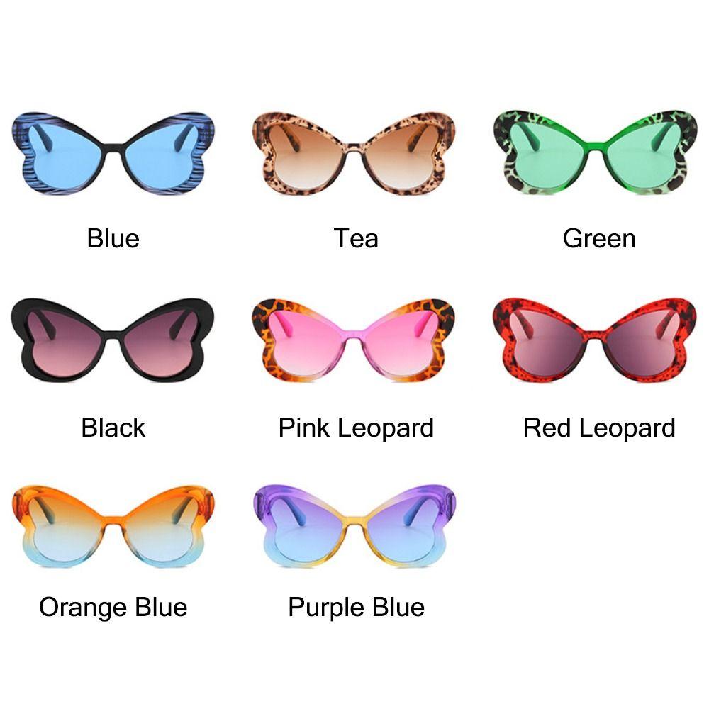 Stylish Candy Color Butterfly Sunglasses Gradient Colorful Women's Cat Eye Sun Glasses UV400 Ladies Party Eyewear