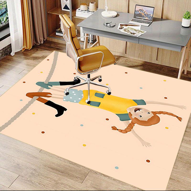 1PC Girl, Hanging Extra Large Non Slip Floor Carpet, Office, Family, Bedroom, Studio   Large Area Rug Indoor Rugs, , Vibrant Colors